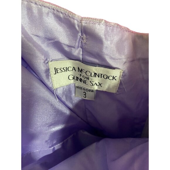 Gunne Sax Jessica McClintock Dress Purple Size 3 Vintage - Picture 3 of 15
